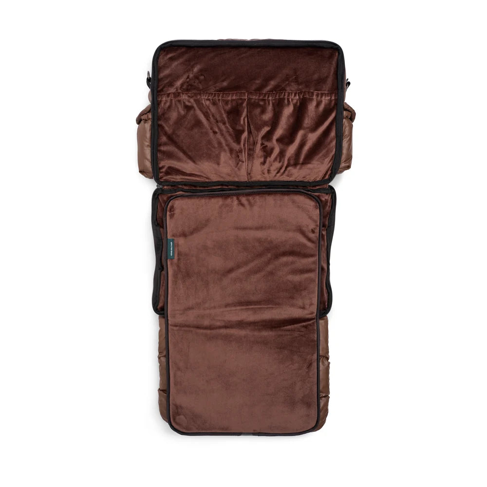 Pusletaske - puffer chocolate brown