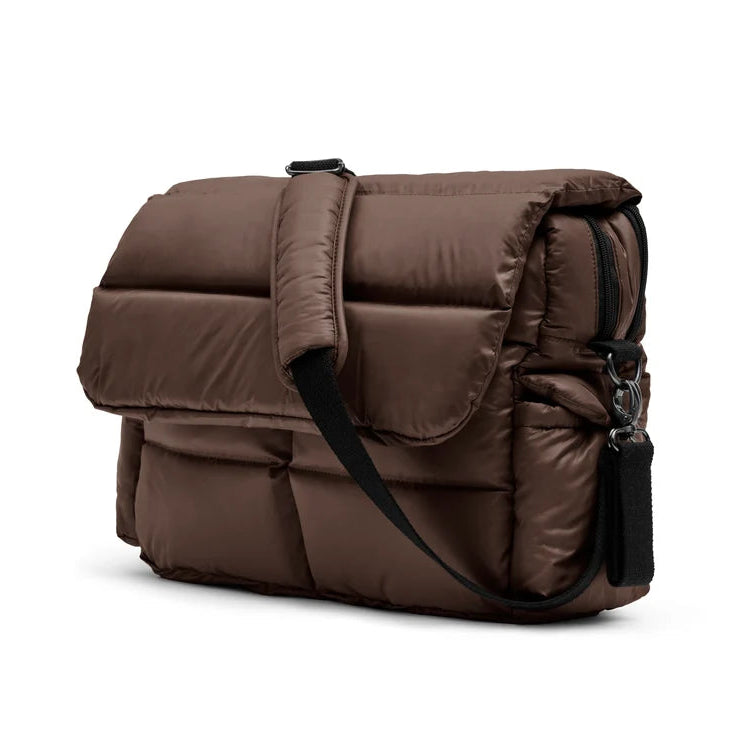 Pusletaske - puffer chocolate brown