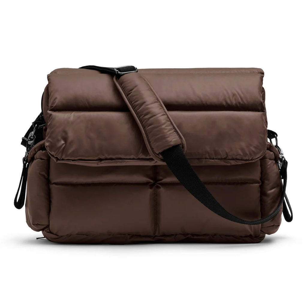 Pusletaske - puffer chocolate brown
