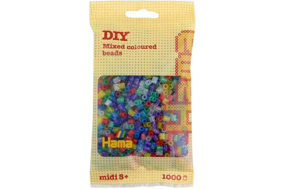 Perler 1000 stk. - Glitter transparent (207-54)