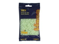 Perler 1000 stk. - Selvlysende grøn (207-55)