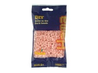 Perler 1000 stk. - Selvlysende rød (207-56)