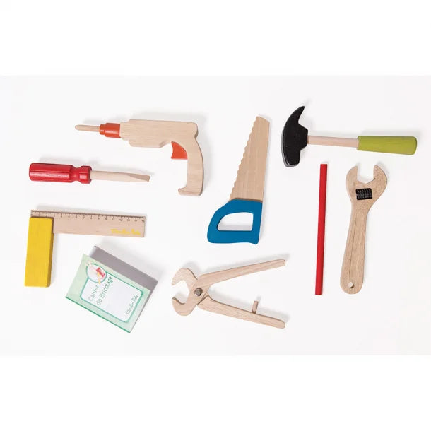 Min første værktøjskuffert - træ