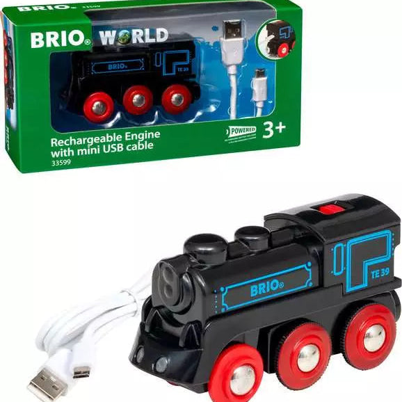 Genopladeligt tog med mini USB kabel