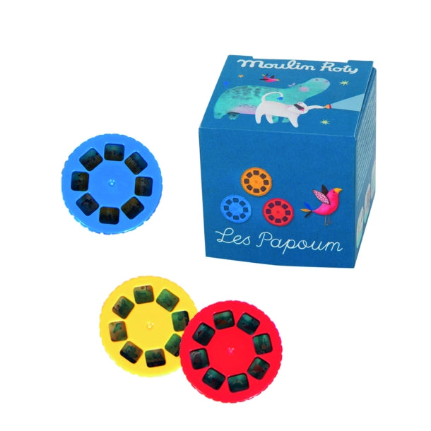 Ekstra historieskiver  til historielygte -  Les Papoum