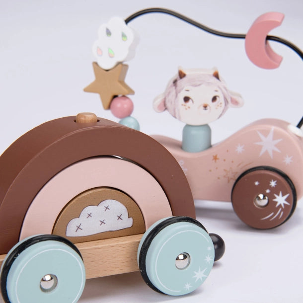 Træklegetøj med stableaktiviteter - Après la Pluie