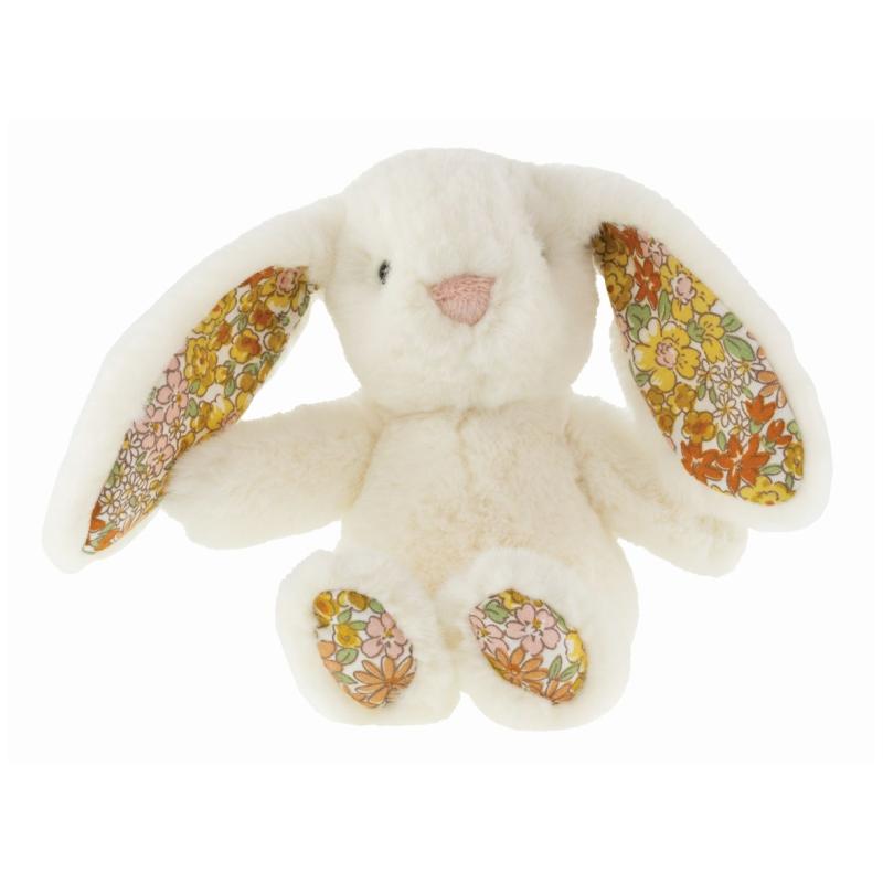 Tinka kanin - Hvid med blomster (18 cm)