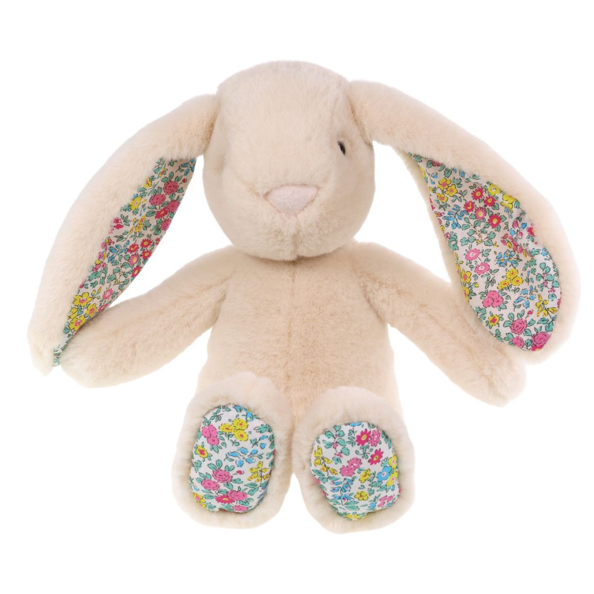 Tinka kanin - Lys rosa m. blomsterprint (30cm)