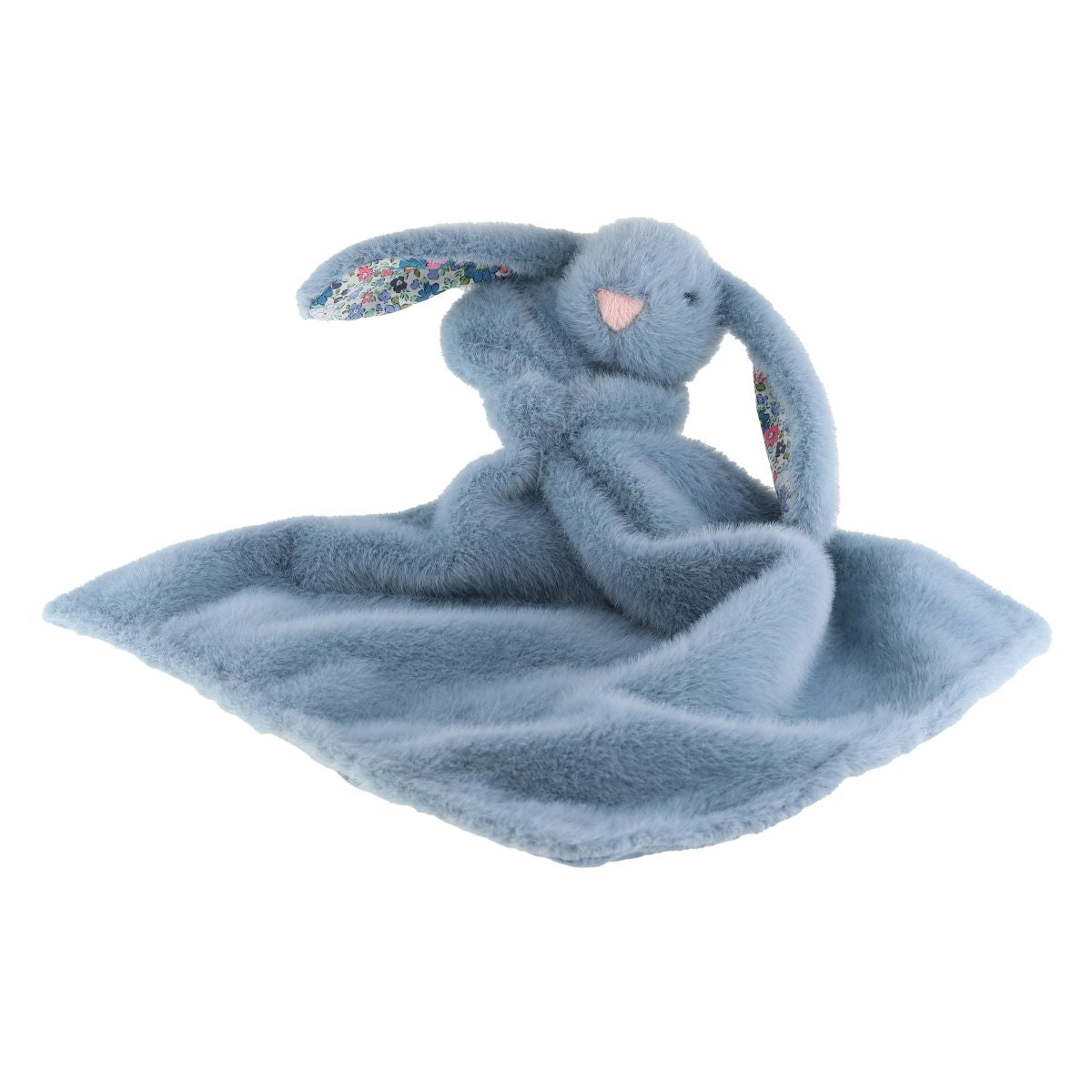 Tinka nusseklud - Kanin, blå m. blomsterprint