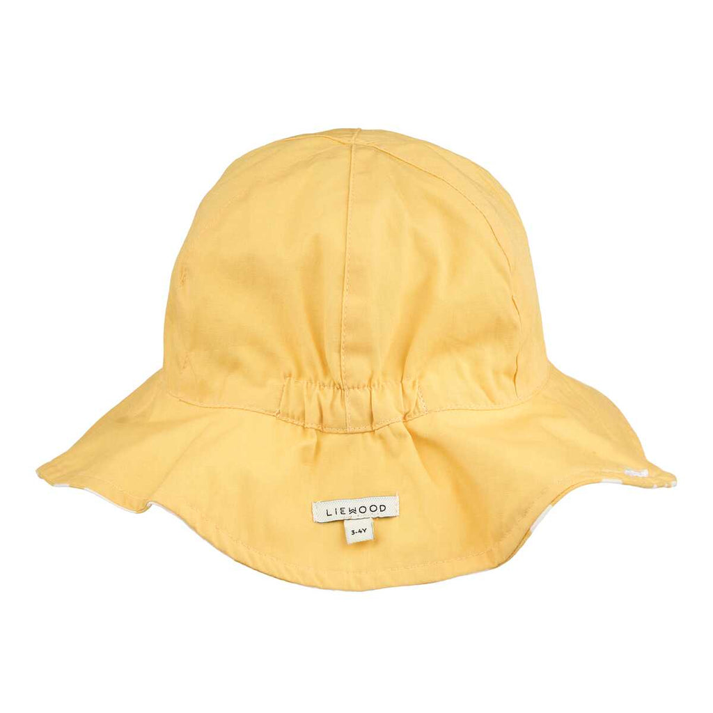 Amelia vendbar solhat - Flower/ lemon yellow
