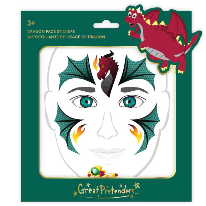 Ansigtsstickers - Drage