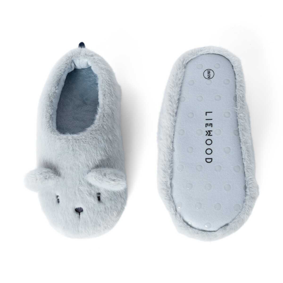 Aviaja bjørne slippers - Dove blue