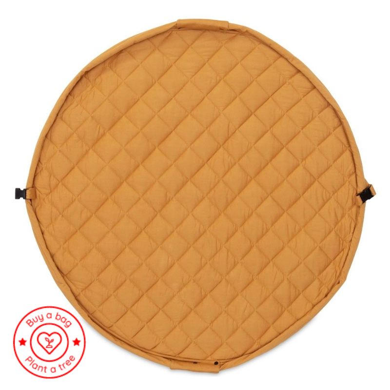 Babytæppe quiltet mustard