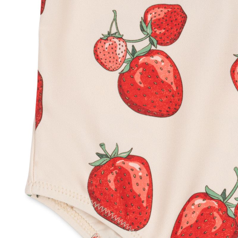 Badedragt - Jordbær (5-6 år)