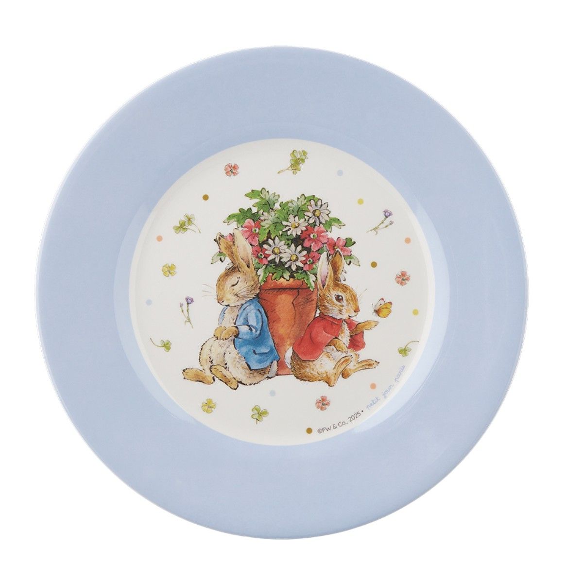 Desserttallerken Peter kanin blå