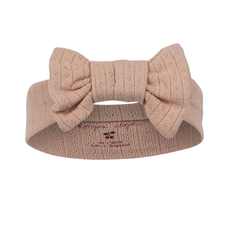 Baby hårbånd m. sløjfe - rose (18M - 3Y)