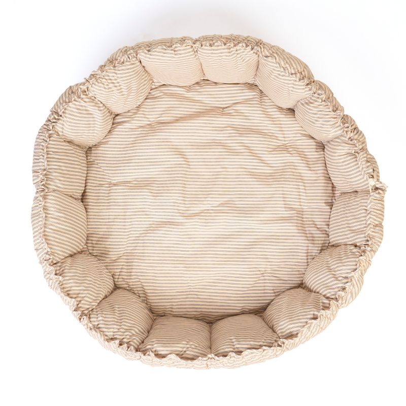 Babytæppe Bloom Stripe Blue