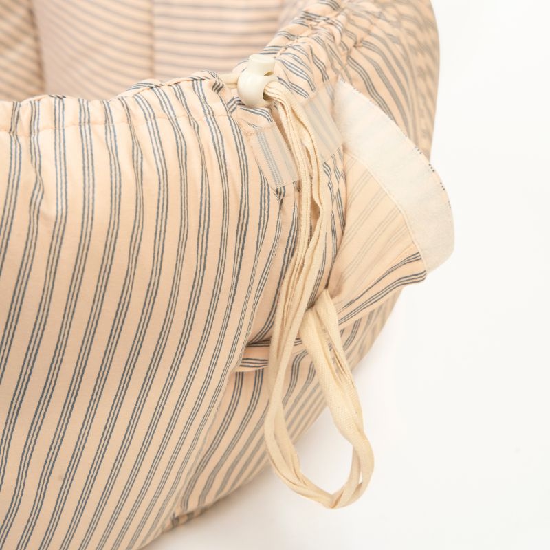 Babytæppe Bloom Stripe Blue