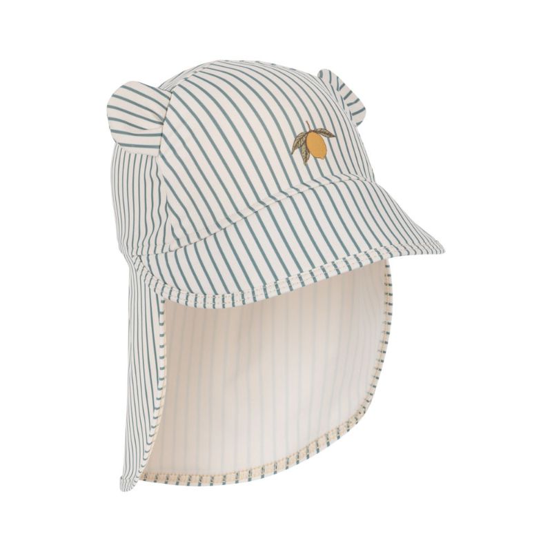 Badehat Aster bear - tea stripe