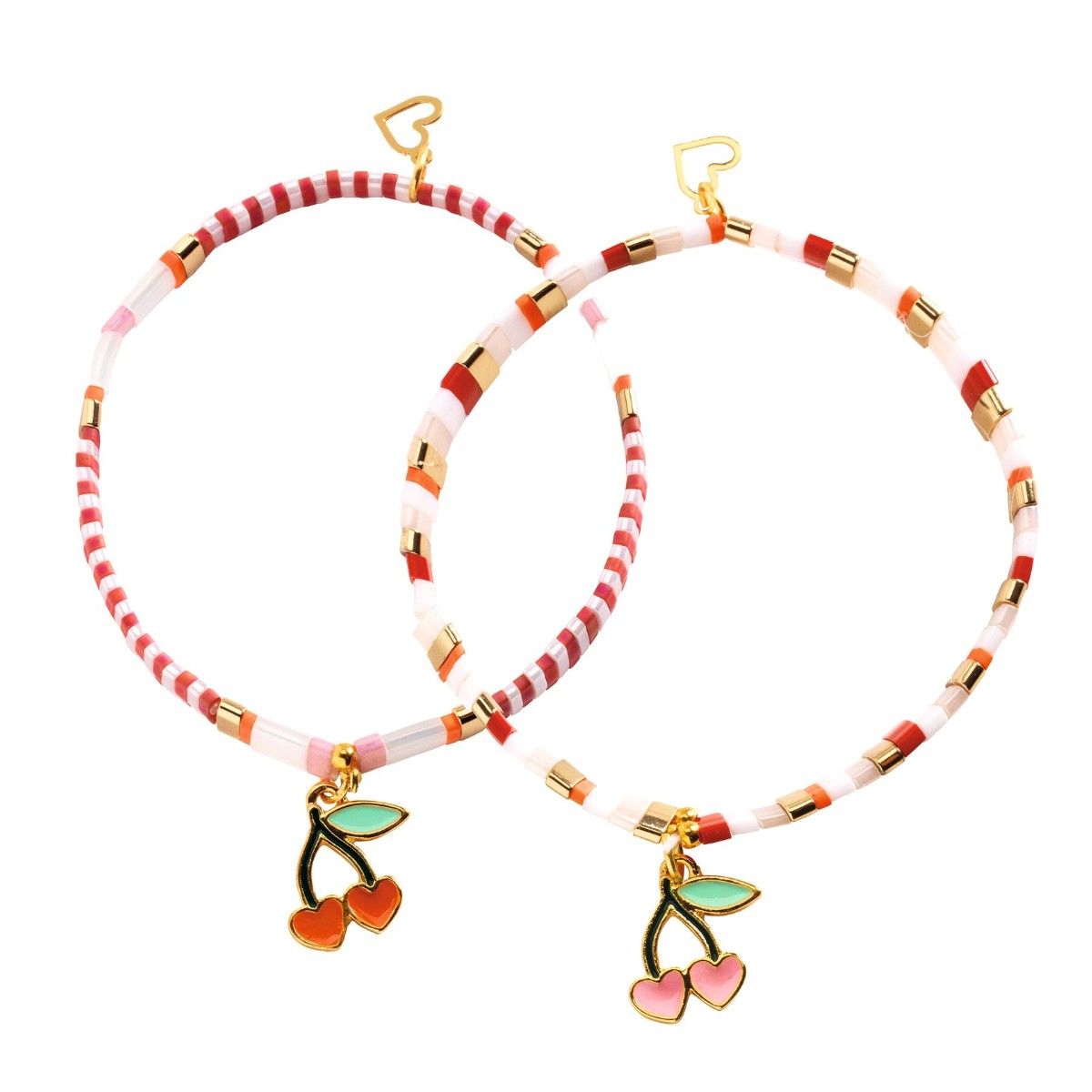 Smykkesæt 'Dig og mig' - kirsebær