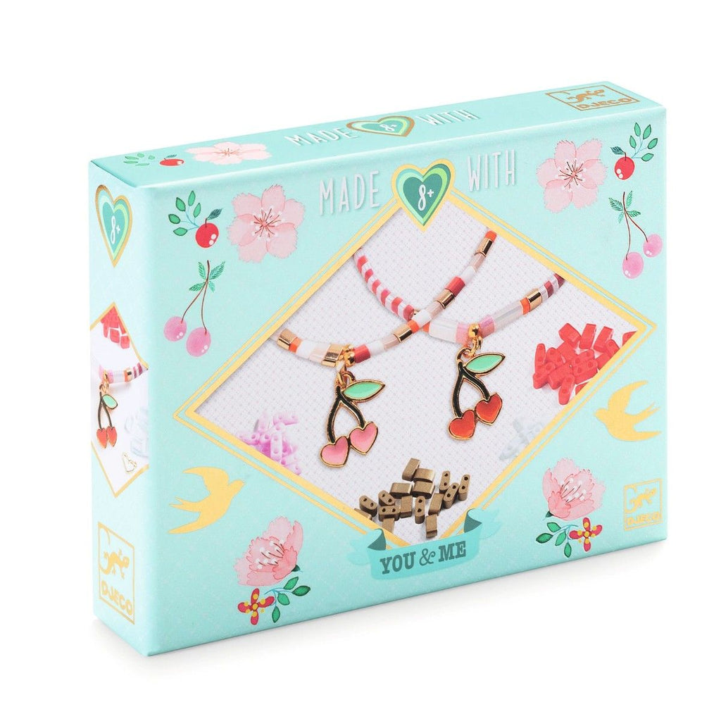 Smykkesæt 'Dig og mig' - kirsebær