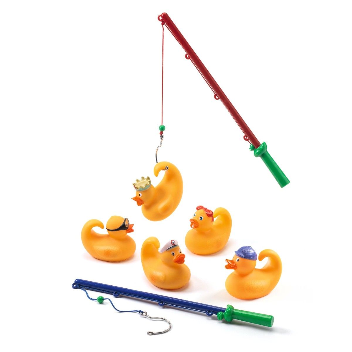 Badeænder med fiskestænger