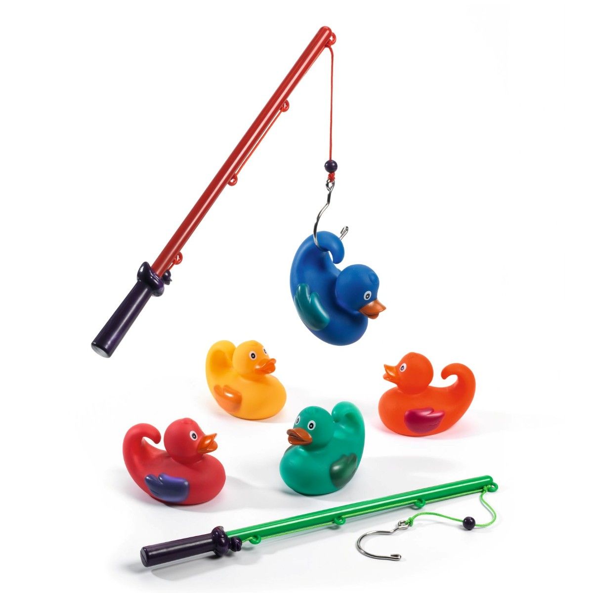 Badeænder med fiskestænger