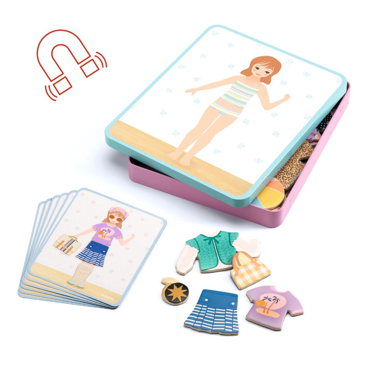 Magnetisk æske med påklædning