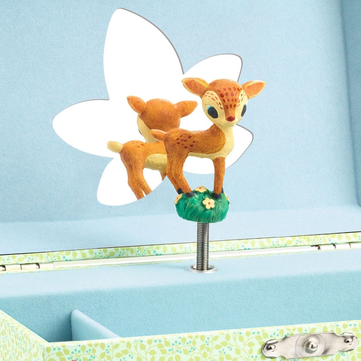 Smykkeskrin grøn med bambi