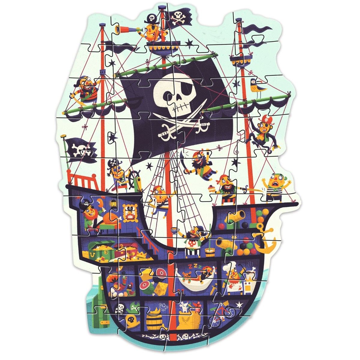 Pusle gigant 54 brikker - Piratskib