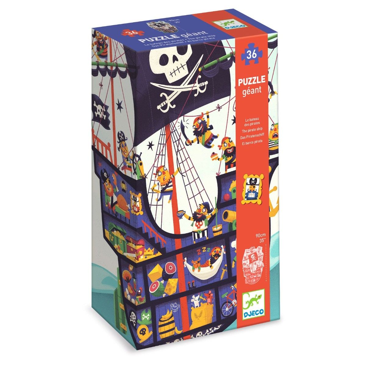 Pusle gigant 54 brikker - Piratskib