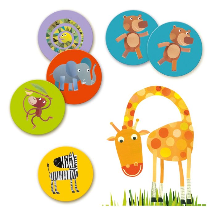 Memoryspil vilde dyr