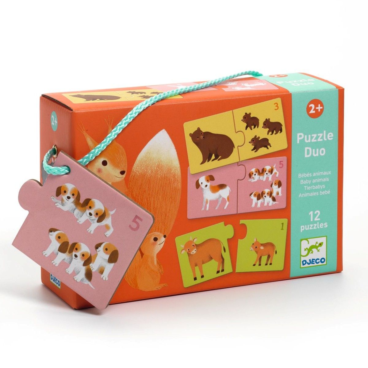 Puzzle duo mødre og babydyr