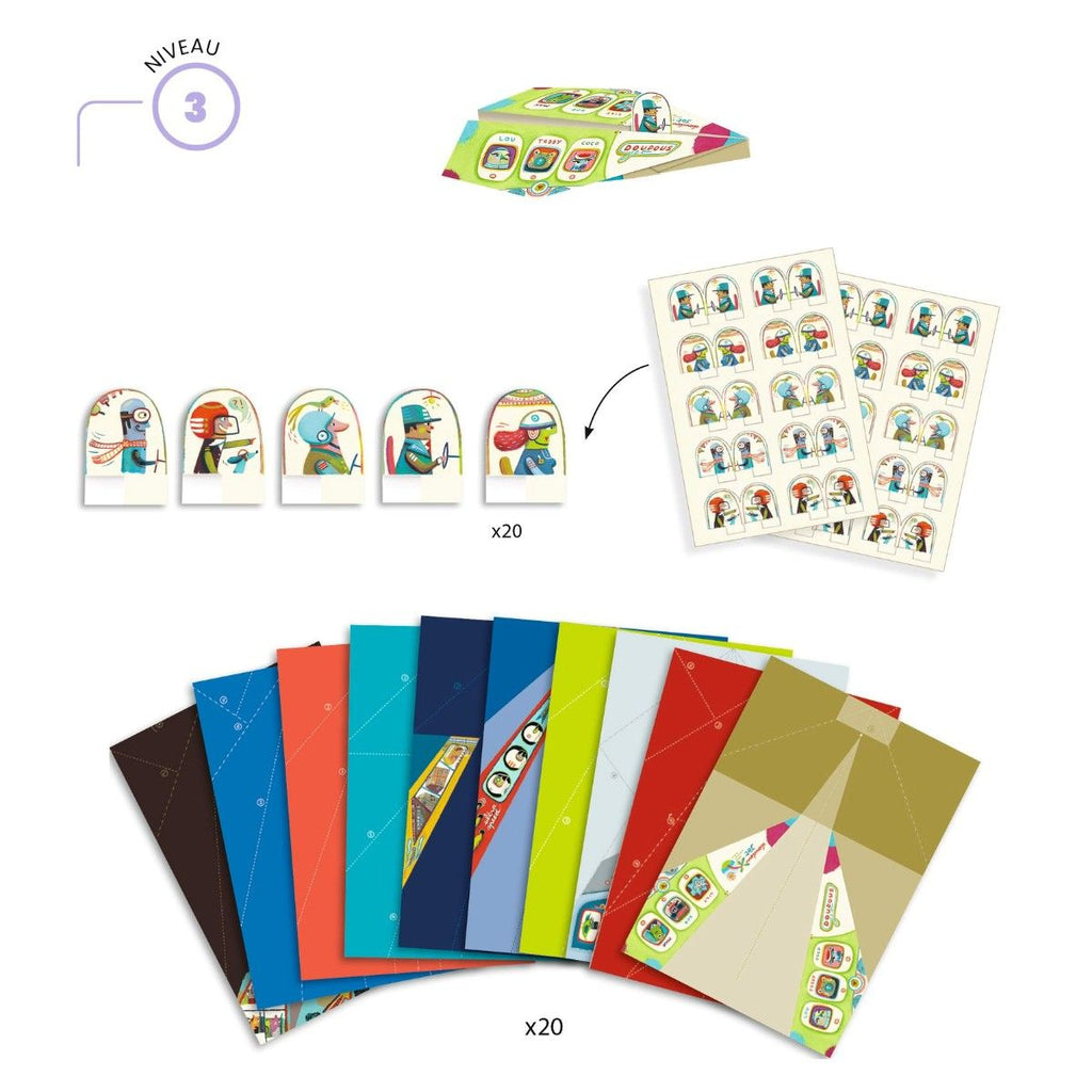 Origamipakke flyvemaskiner