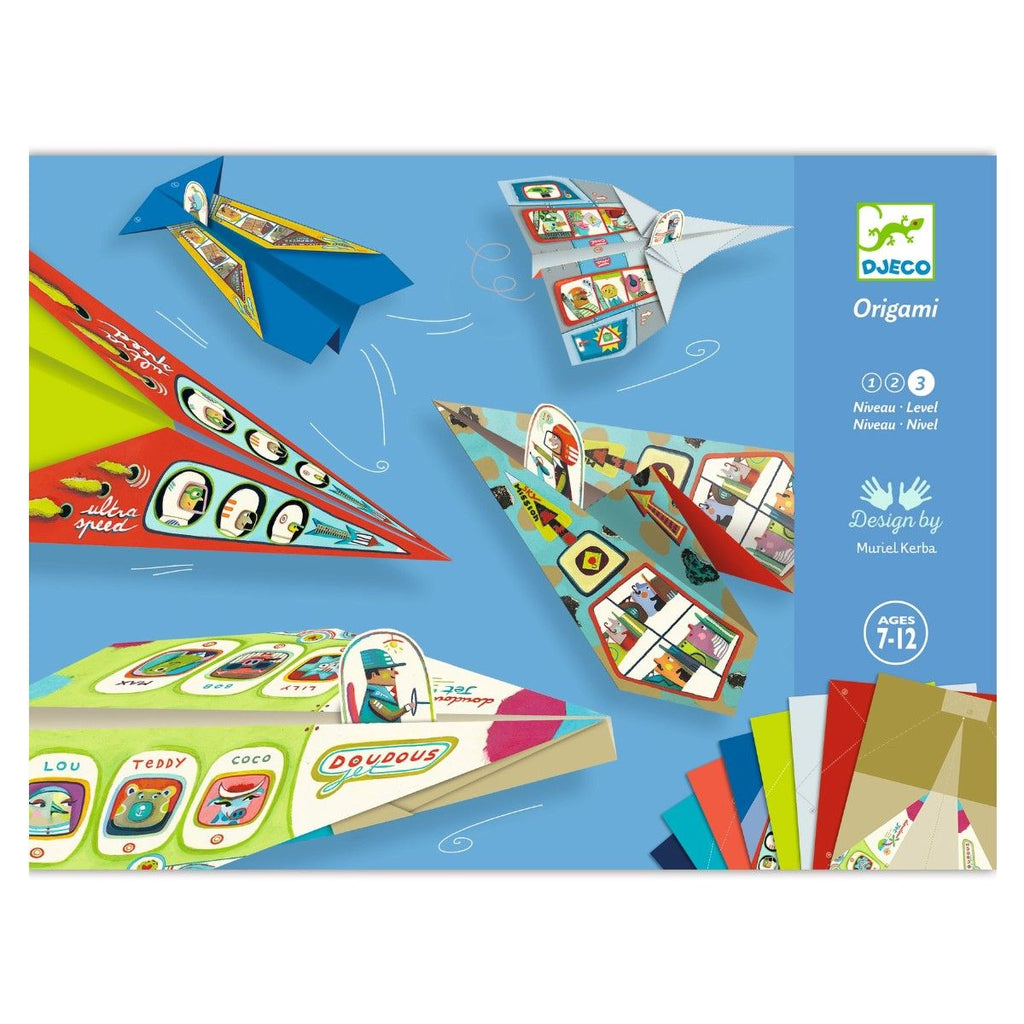 Origamipakke flyvemaskiner