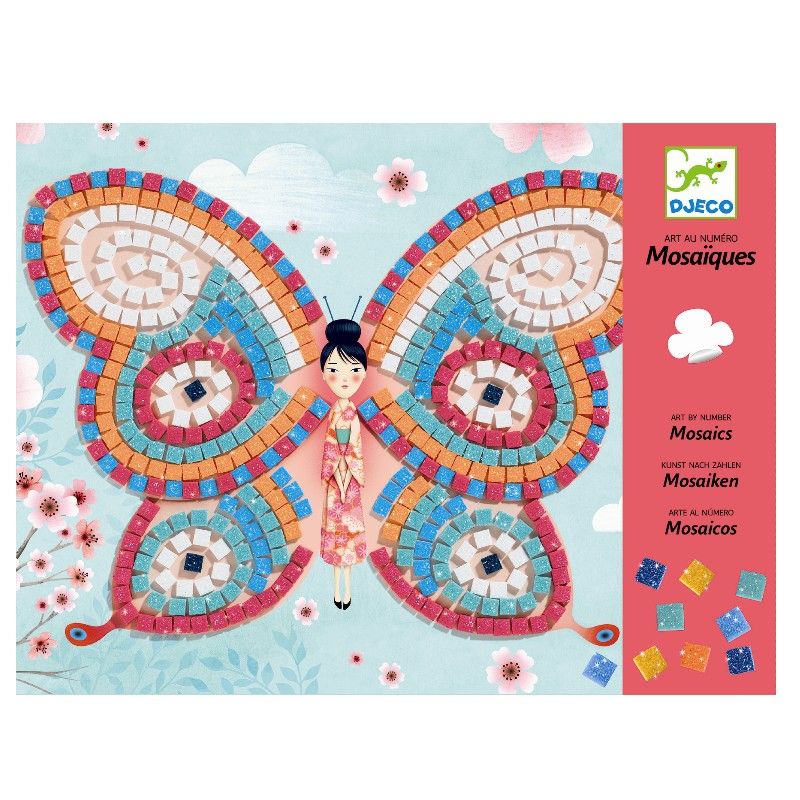 Mosaikpakke sommerfugle