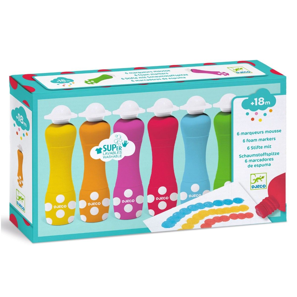 Duppetusser med skumpuder 6 stk