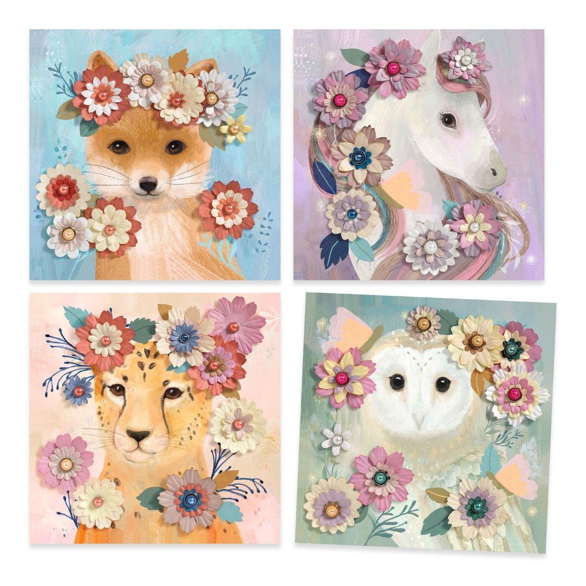 3D billeder - Dyr og blomster