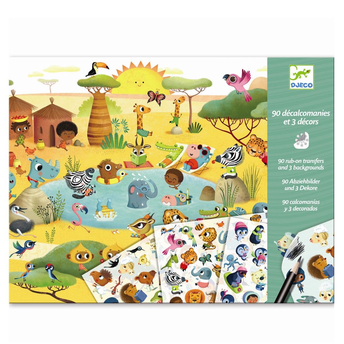 Overførselsmærker - På savannen