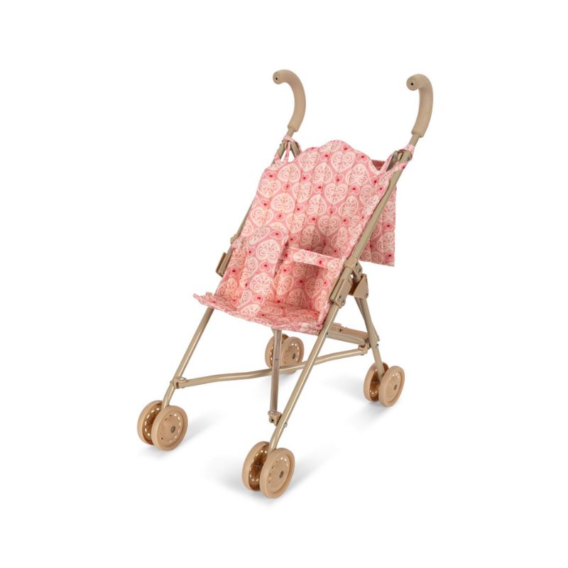 Dukkeklapvogn - Lacy pink