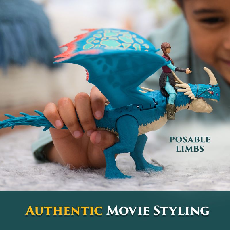 Deadly Nadder drage + Astrid figur