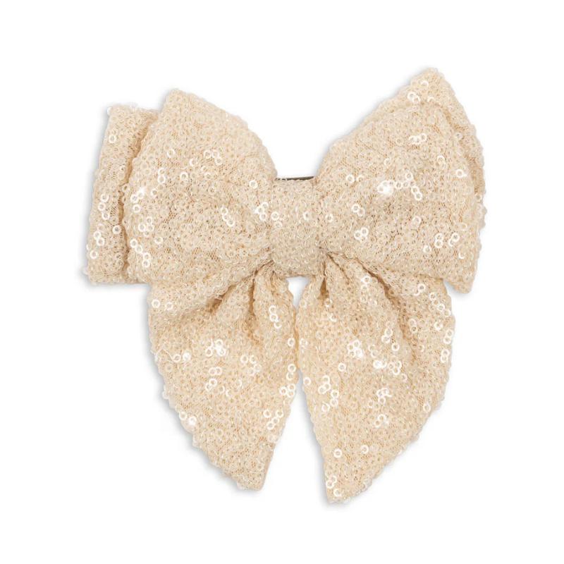 Aries sequin sløjfe - white smoke