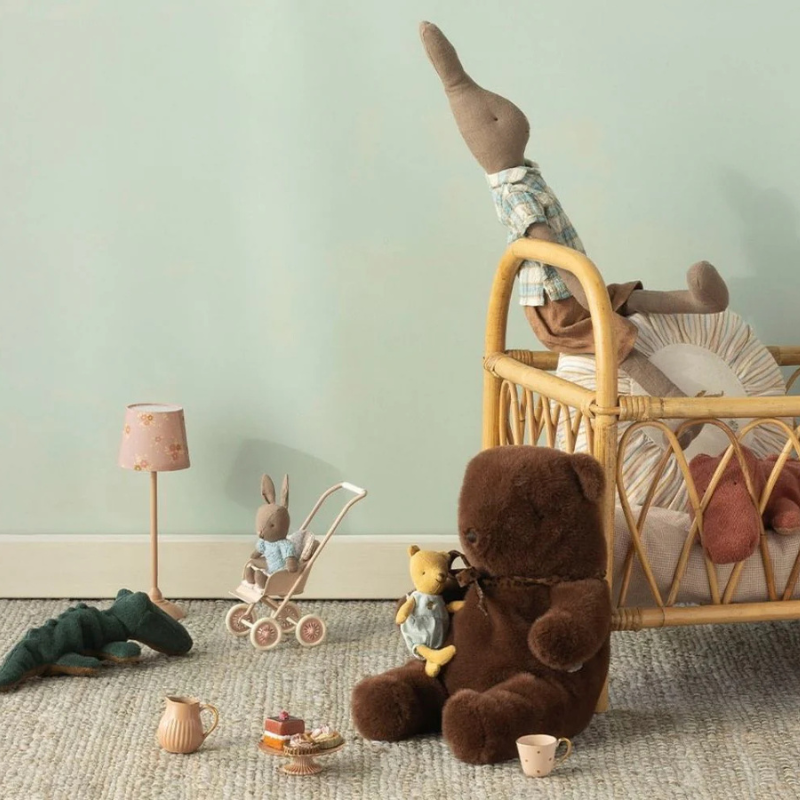 Teddy plys medium - mørk brun