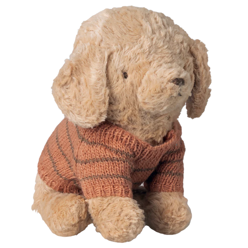 Hvalpetilbehør - strikket sweater coral