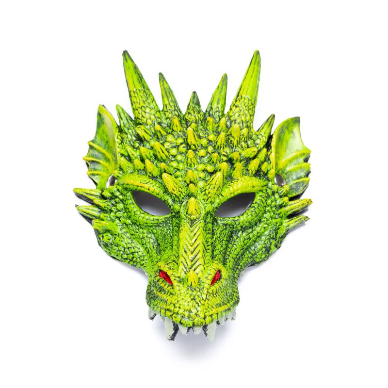 Dragemaske - Grøn
