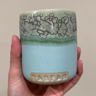 Vaarhus keramikkop "FARFAR"
