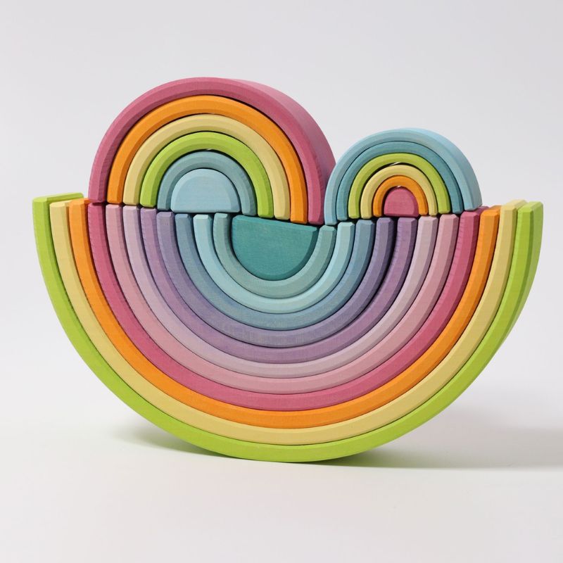 Regnbue pastel - Mellem