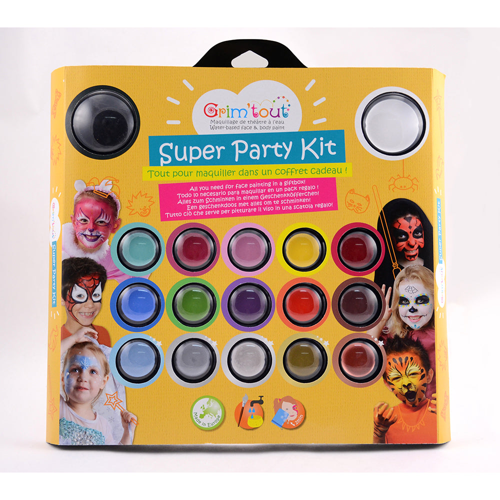 Ansigtsmaling super party kit