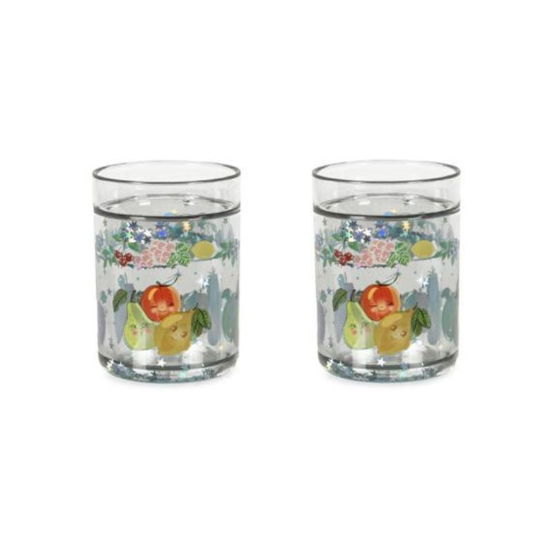 Glitterkopper 2 stk - Fruity