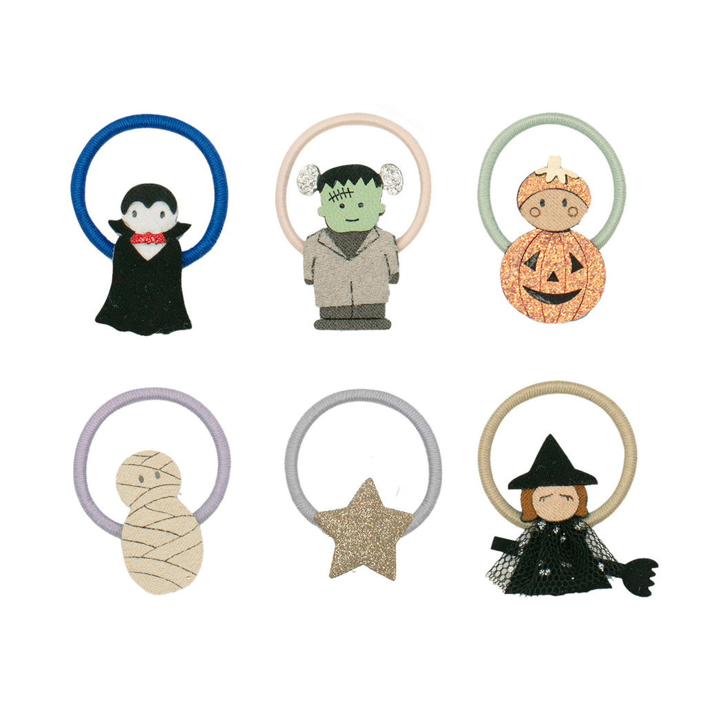 Hårelastikker 6 stk - Haloween